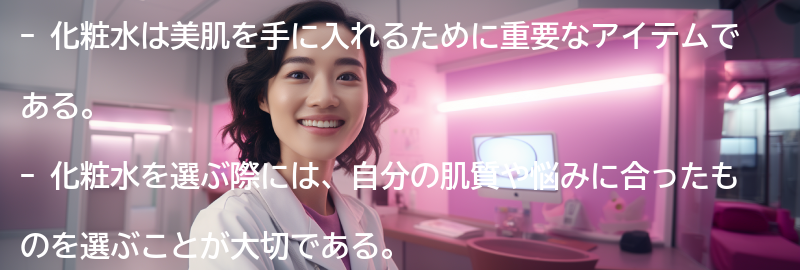 美肌を手に入れるためには、化粧水の選び方が重要！の要点まとめ