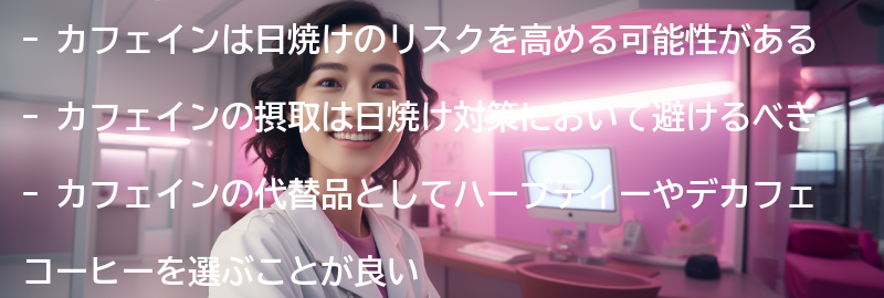 カフェインと日焼けの関係性の要点まとめ