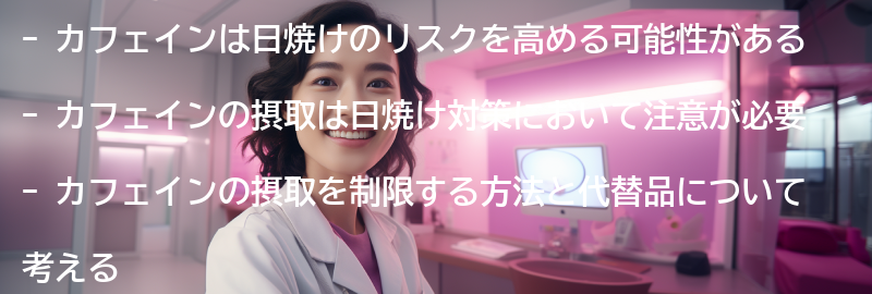 カフェインが日焼けに与える影響の要点まとめ