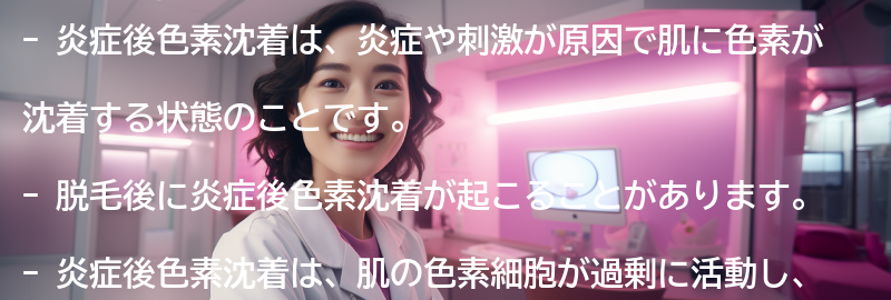 炎症後色素沈着とは何ですか？の要点まとめ