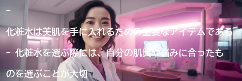 美肌を手に入れるための化粧水の選び方の注意点の要点まとめ