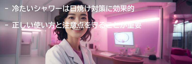 「冷たいシャワー」の正しい使い方と注意点の要点まとめ
