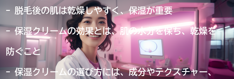 保湿クリームの効果とは？の要点まとめ