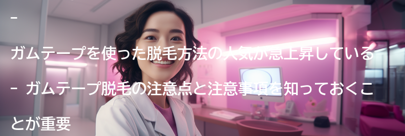 ガムテープ脱毛の注意点と注意事項の要点まとめ