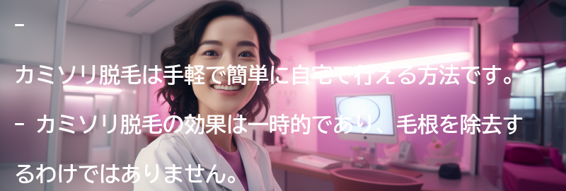 カミソリ脱毛の効果とは？の要点まとめ