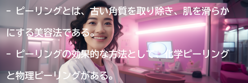 ピーリングのおすすめ商品とサロンの要点まとめ