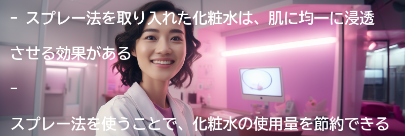 スプレー法を取り入れた化粧水のおすすめアイテムの要点まとめ