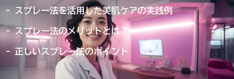 スプレー法を活用した美肌ケアの実践例の要点まとめ