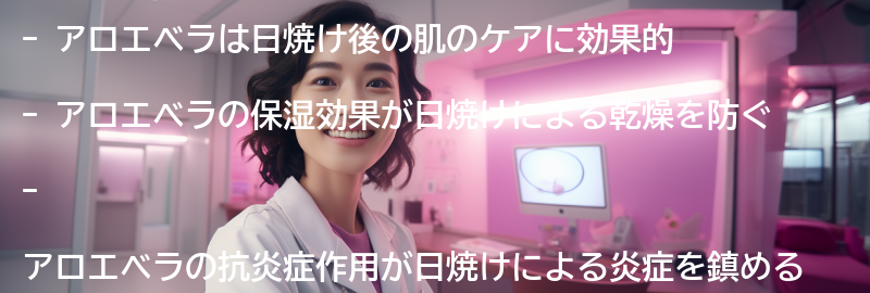 アロエベラを使った日焼け後のケア方法の要点まとめ