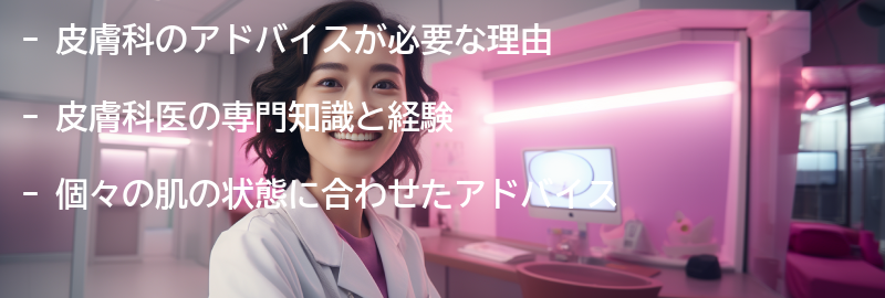 なぜ皮膚科のアドバイスが必要なのか？の要点まとめ