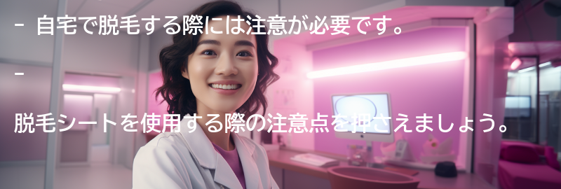 自宅で脱毛する際の注意点の要点まとめ