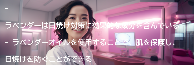 ラベンダーを使った日焼け対策の注意点の要点まとめ