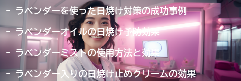 ラベンダーを使った日焼け対策の成功事例の要点まとめ