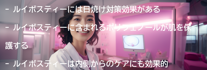 ルイボスティーの日焼け対策効果の要点まとめ