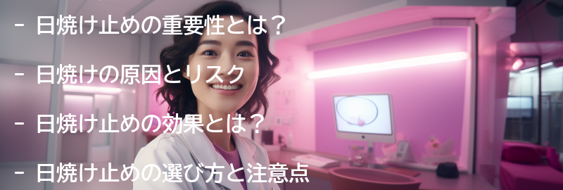 日焼け止めの重要性とは？の要点まとめ