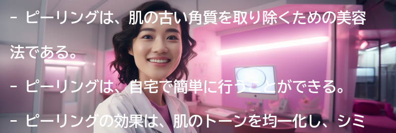 ピーリングとは何か？の要点まとめ