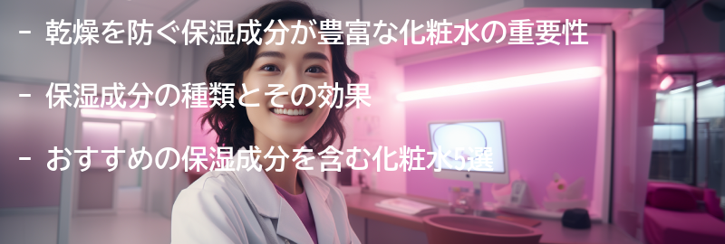 乾燥を防ぐ保湿成分が豊富な化粧水の要点まとめ
