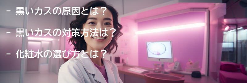 黒いカスの対策方法の要点まとめ