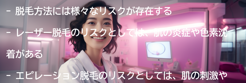 脱毛方法ごとのリスクの違いの要点まとめ