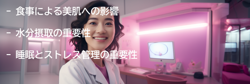 化粧水の効果を最大限に引き出すための食事や生活習慣の改善方法の要点まとめ