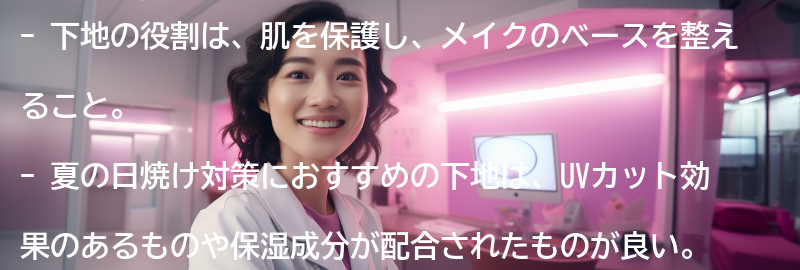 下地の役割とは？の要点まとめ