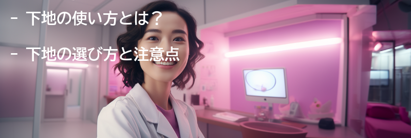 下地の使い方と注意点の要点まとめ