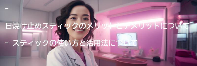 スティックのメリットとデメリットの要点まとめ