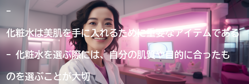 美肌を手に入れるためには、化粧水の選び方が重要！の要点まとめ