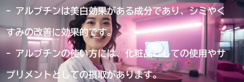 アルブチンの使い方と注意点の要点まとめ