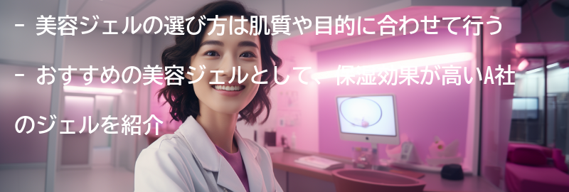 美容ジェルの選び方とおすすめ商品紹介の要点まとめ