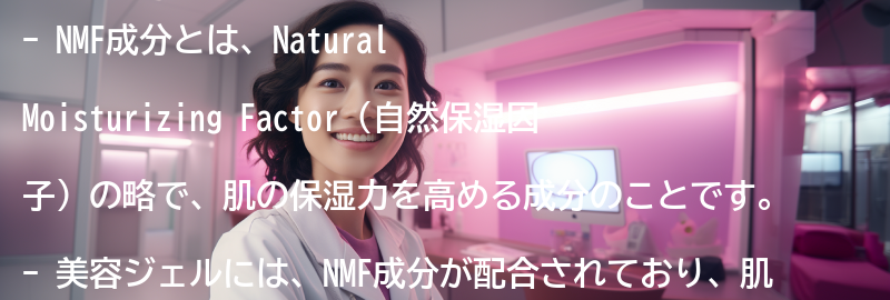 美容ジェルと「NMF」成分の相乗効果を実感しよう！の要点まとめ