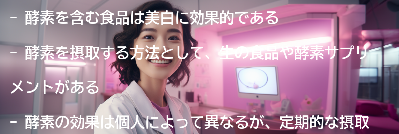 酵素を含む食品の摂取方法と効果の要点まとめ