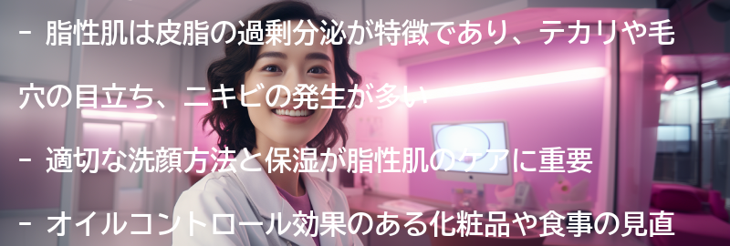 脂性肌の特徴とは？の要点まとめ