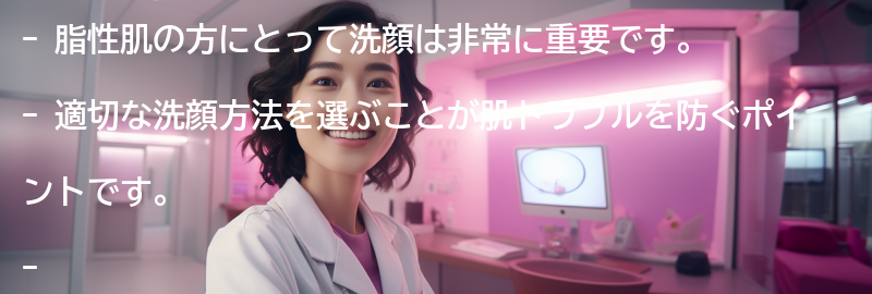 脂性肌のための洗顔方法の要点まとめ