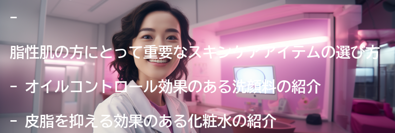 脂性肌に効果的なスキンケアアイテムの紹介の要点まとめ