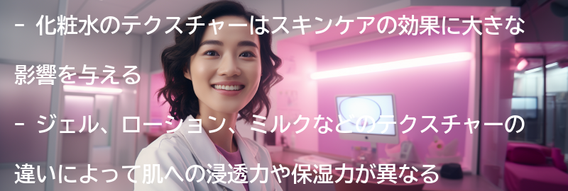 化粧水のテクスチャーによるスキンケアの効果的な方法の要点まとめ
