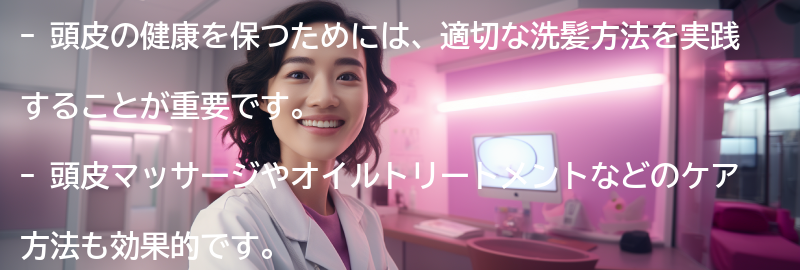 頭皮の健康を保つためのケア方法の要点まとめ