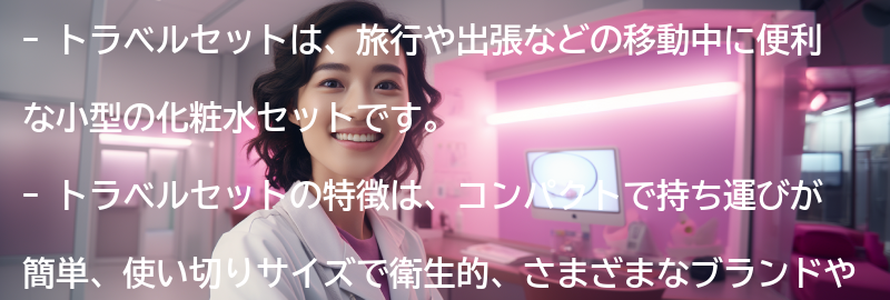 トラベルセットとは？その特徴とメリットとは？の要点まとめ