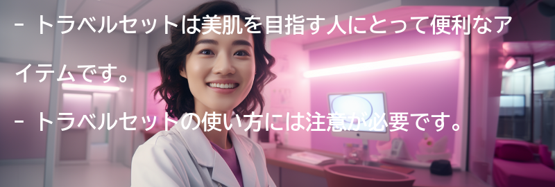 トラベルセットの使い方と注意点の要点まとめ