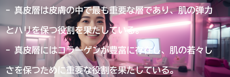 真皮層の役割と重要性の要点まとめ