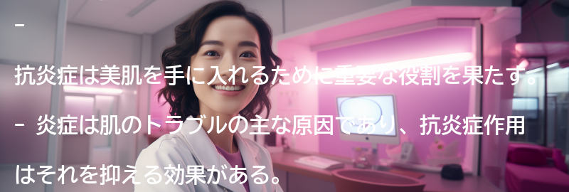 なぜ抗炎症が美肌に重要なのか？の要点まとめ