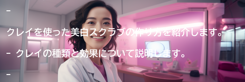 クレイを使った美白スクラブの作り方の要点まとめ