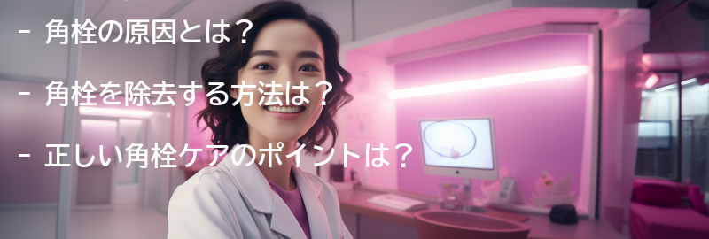 角栓を除去する方法-の要点まとめ