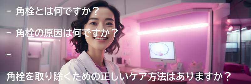 角栓に関するよくある質問と回答-の要点まとめ