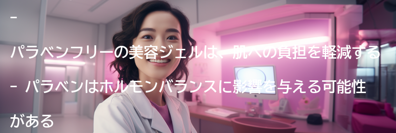 パラベンフリーの美容ジェルのメリットの要点まとめ