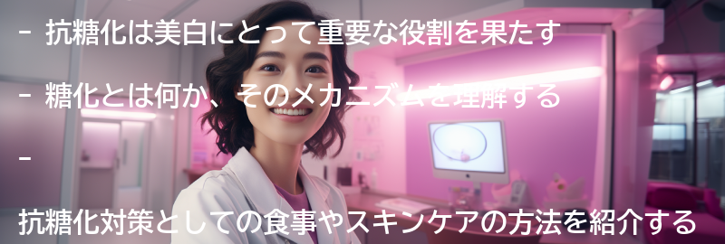 抗糖化の重要性と美白への影響の要点まとめ