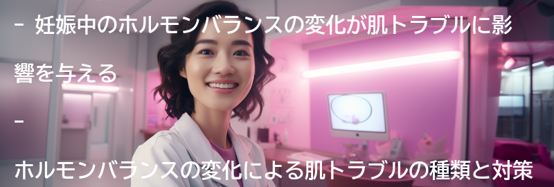 妊娠中のホルモンバランスの変化と肌トラブルの関係性の要点まとめ