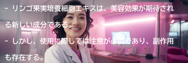 リンゴ果実培養細胞エキスの注意点と副作用についての要点まとめ