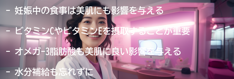 妊娠中の食事と美肌の関係の要点まとめ