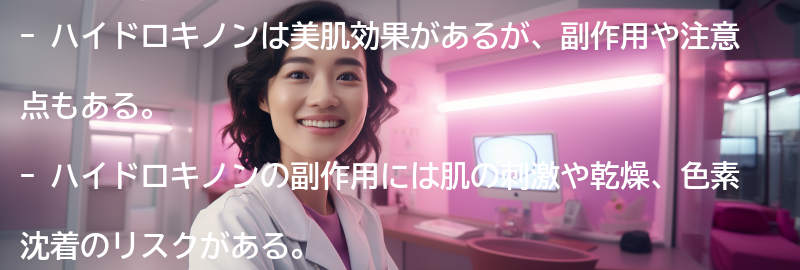 ハイドロキノンの副作用と注意点の要点まとめ